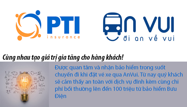 Dịch vụ bảo hiểm cho hành khách khi mua vé tại ANVUI